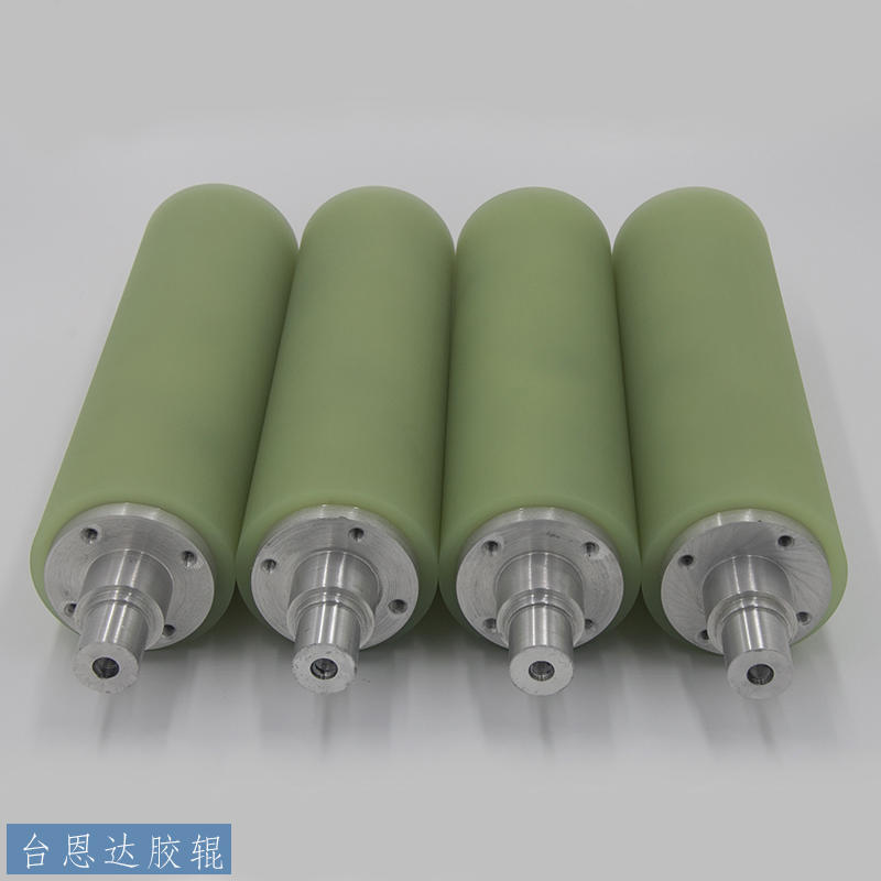 加工定制工業(yè)自動化圓刀模切機膠輥防粘硅膠輥高耐磨包膠滾筒