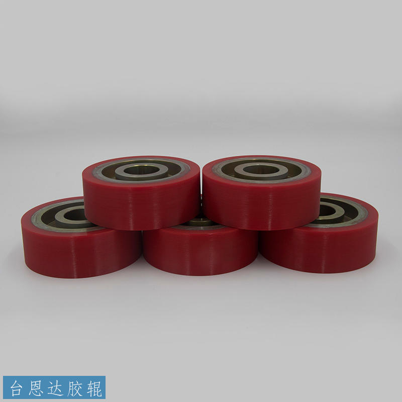 加工定制聚氨酯旋轉(zhuǎn)門輪高耐磨高回彈PU滾輪